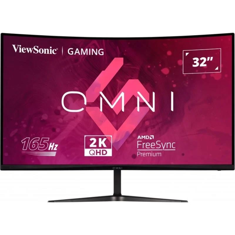 MONITOR GAMING VIEWSONIC 32” 165HZ QHD CURVO MULTIM ERGO HDMI DP 3YR GAR