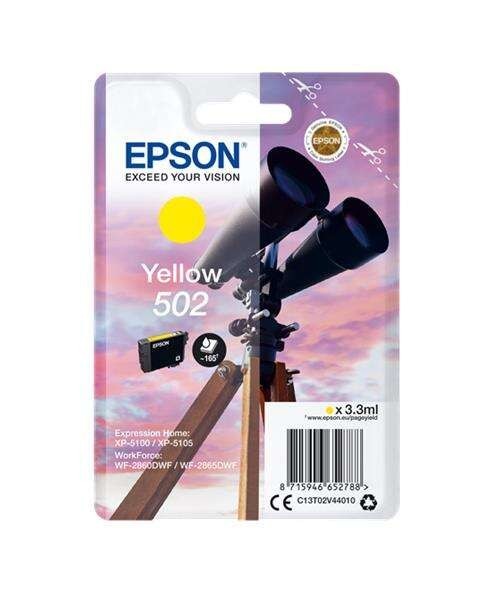 TINTA EPSON C13T02V44010 T02V4 YELLOW 502