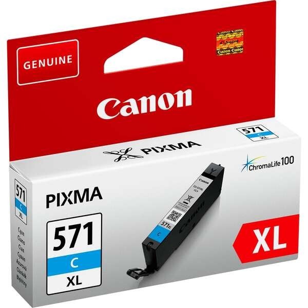 TINTA CANON CLI571CXL CYAN ALTA CAPACIDAD