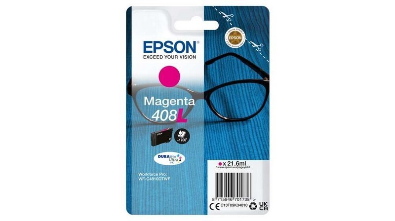 TINTA EPSON C13T09K34010 T09K3 MAGENTA WF-4810DTWF 408L