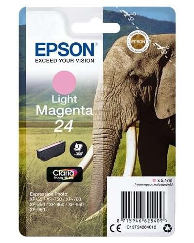 TINTA EPSON C13T24264012 MAGENTA LIGHT T24