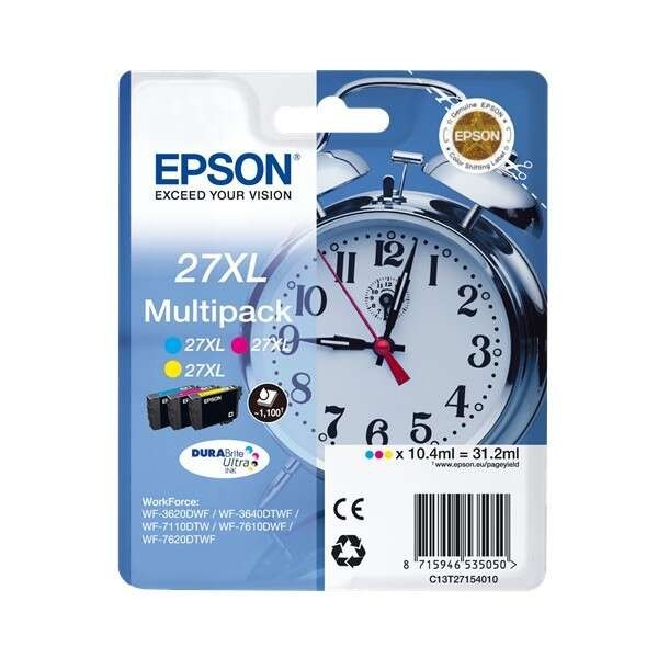 TINTA EPSON C13T27154012 MULTIPACK 3 COLORES 27XL
